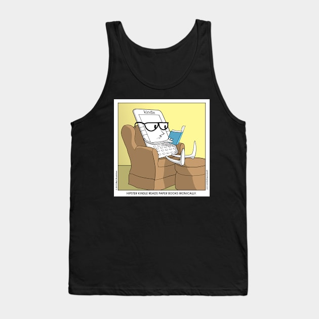 Hipster Kindle Tank Top by Gerbil With a Jetpack